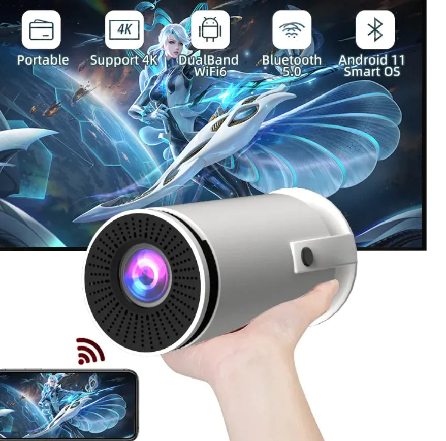 Aptus Praxis Smart HD Projector - 720p WiFi & Bluetooth (4K Support)