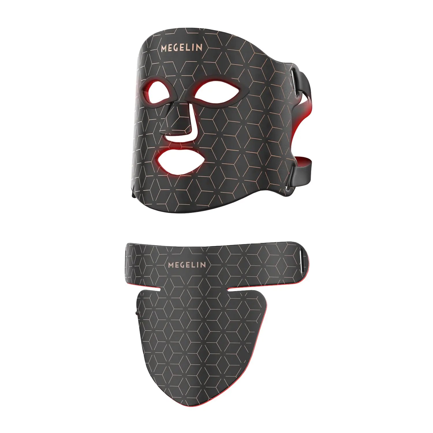 MEGELIN 7-Color LED Light Therapy Face & Neck Mask - Infrared Skin Rejuvenation