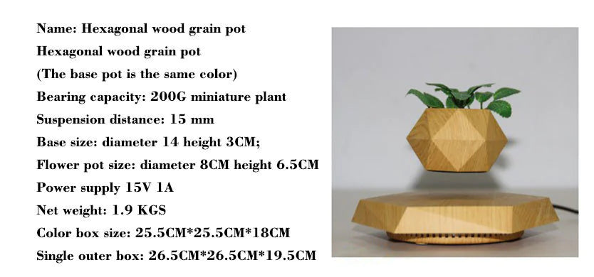 Magnetic Levitation Flower Pot - Craftsmanship Design