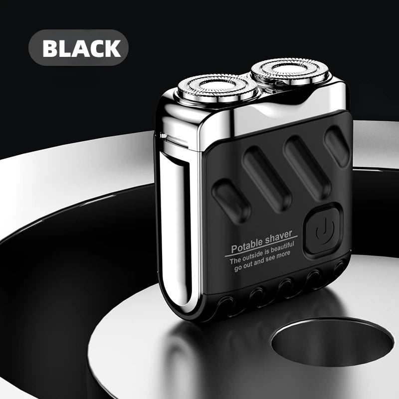 Electric Shaver Mini Portable Electric Waterproof Type-c Rechargeable black