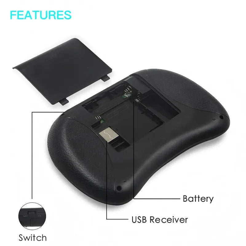 I8 2.4G Mini Wireless Keyboard with Air Mouse Touchpad Remote for Android TV Box PC Smart TV