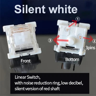 Computer & Peripherals 90pcs Silent White