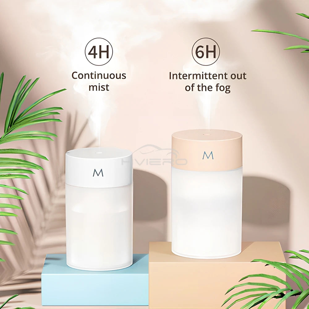 260ML colorful Portable Smart Humidifier for Home Car USB Fresh Oil Aroma Diffuser Mute Diffuser Machine Evaporative Humidifier