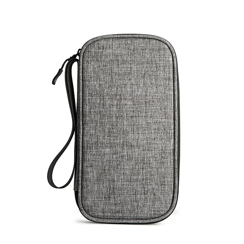 Travel Passport Wallet Multi-Function RFID Waterproof Family Passport Holder Trip Document Organizer Credit Card Package Purse grey