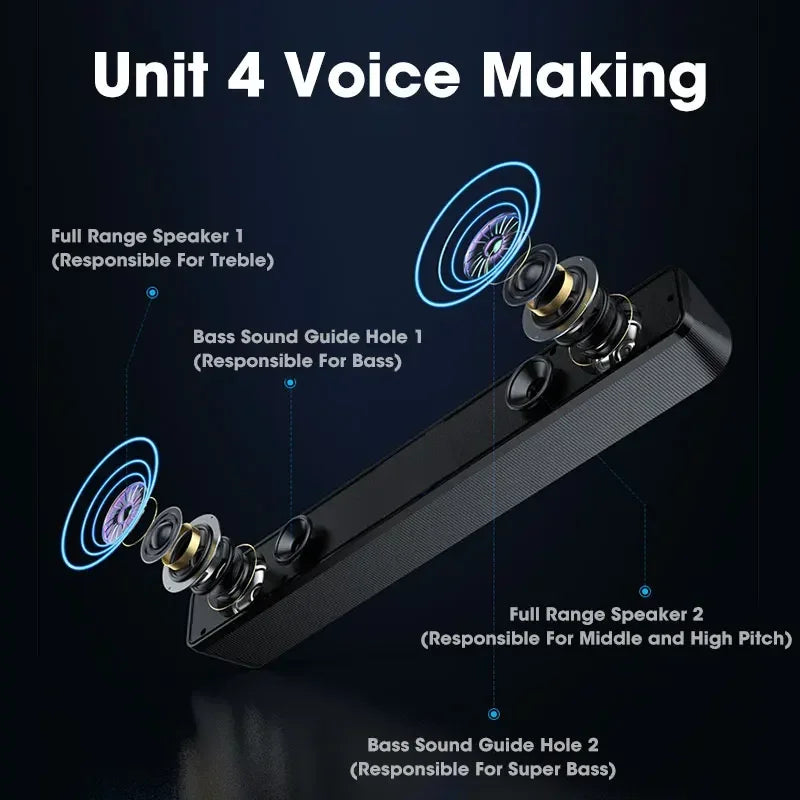 Aptus Praxis AudioBar | 4D Wired Surround Soundbar