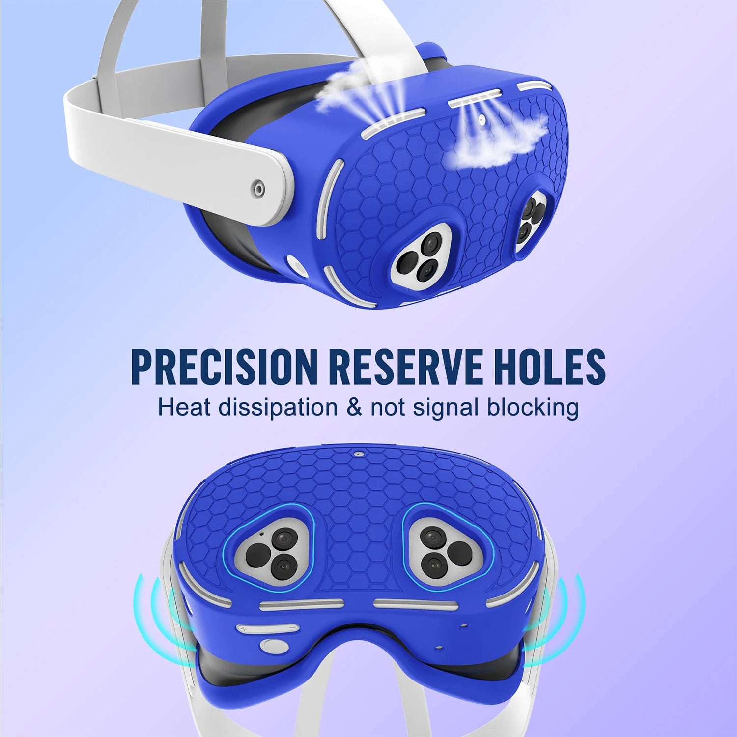 Silicone Protective Cover for Meta Quest 3S Accessories，VR Headset Controller Anti-Scratch Soft Shell Case For Oculus Quest 3S