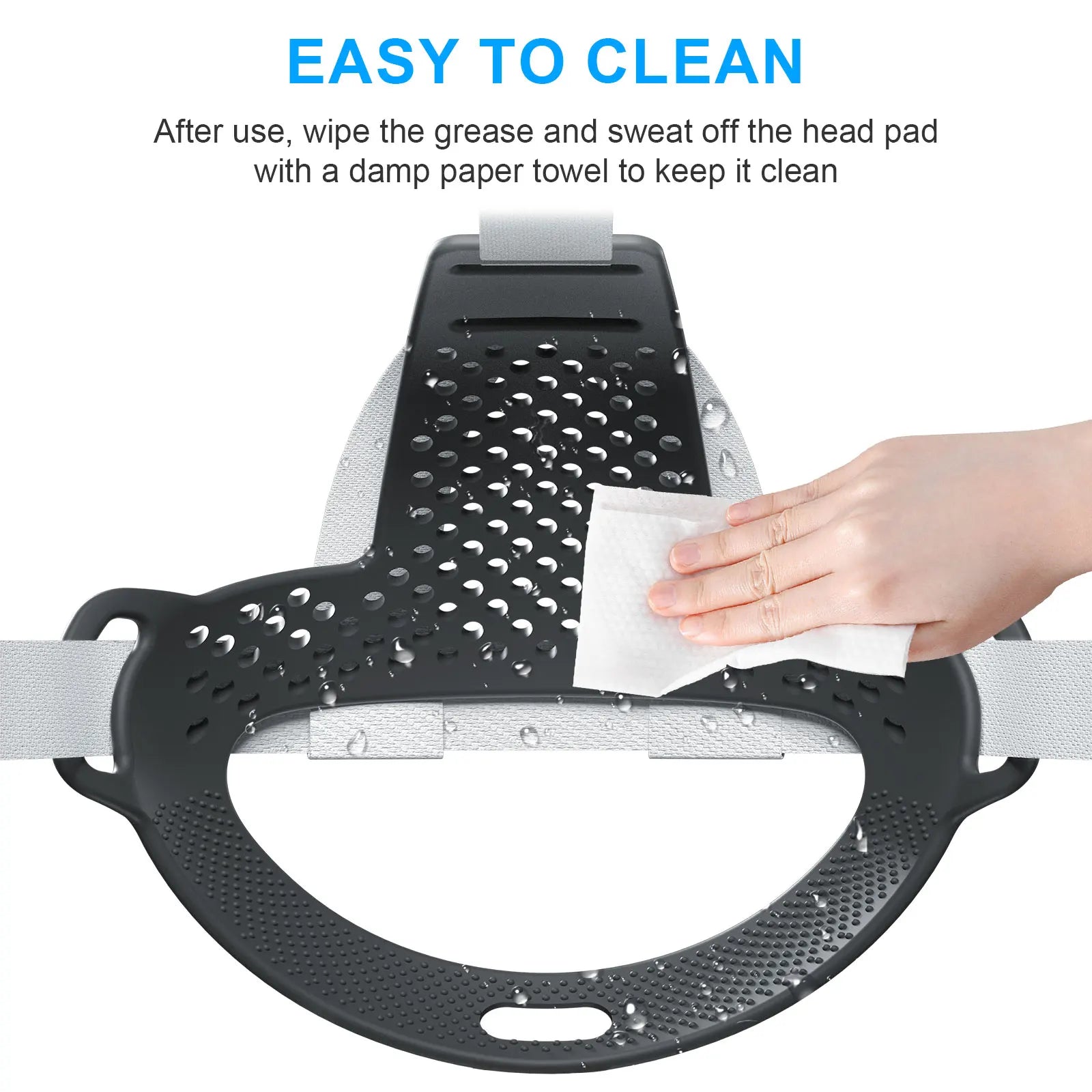 For Meta Quest 3 Elite Head Strap Soft TPU Head Strap Back Pad Attachment Reduce Head Pressure for Meta Quest3 VR Accessories