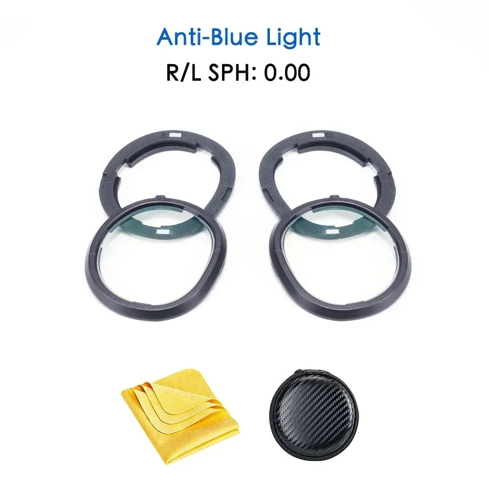 Quest 3 Lens Myopia Anti-Blue Anti-Glare Glasses Magnetic Eyeglass Frame VR Prescription Lenses For Meta Quest 3 Accessories