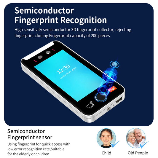 Tuya App Dynamic Face Recognition Access Control Attendance Machine