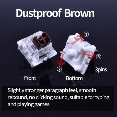 Computer & Peripherals 70pcs Dustproof Brown