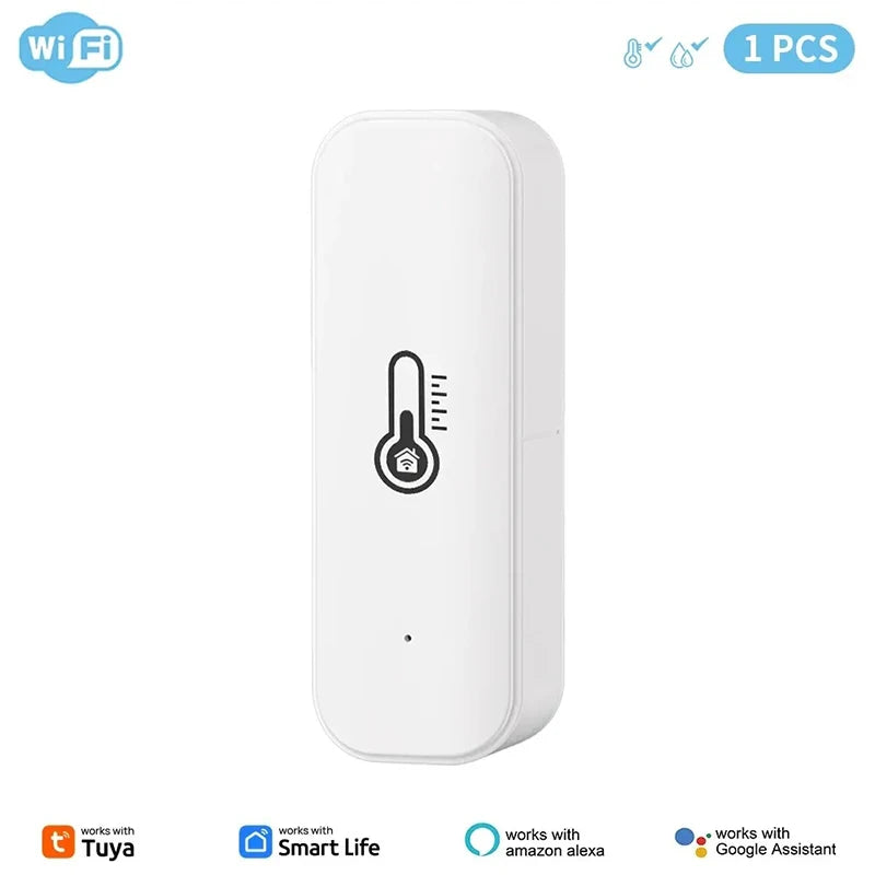 Tuya WiFi Temperature Humidity Sensor SmartLife APP Remote Control Monitor For Smart Home Work with Alexa Google Assistant
