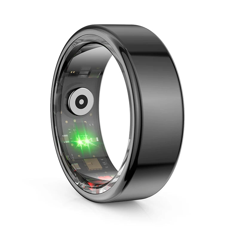 AMZMAX R02 Smart Ring Multi-sports Modes Pedometer Fitness Tracker Health Monitoring IP68 Waterproof Military Grade Smart Ring