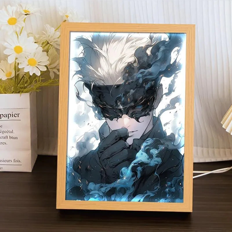 LED Light Painting Anime Figure