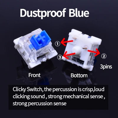 Computer & Peripherals 70pcs Dustproof Blue