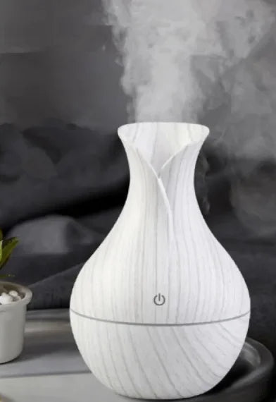 Ultrasonic Aroma Humidifier White wood grain