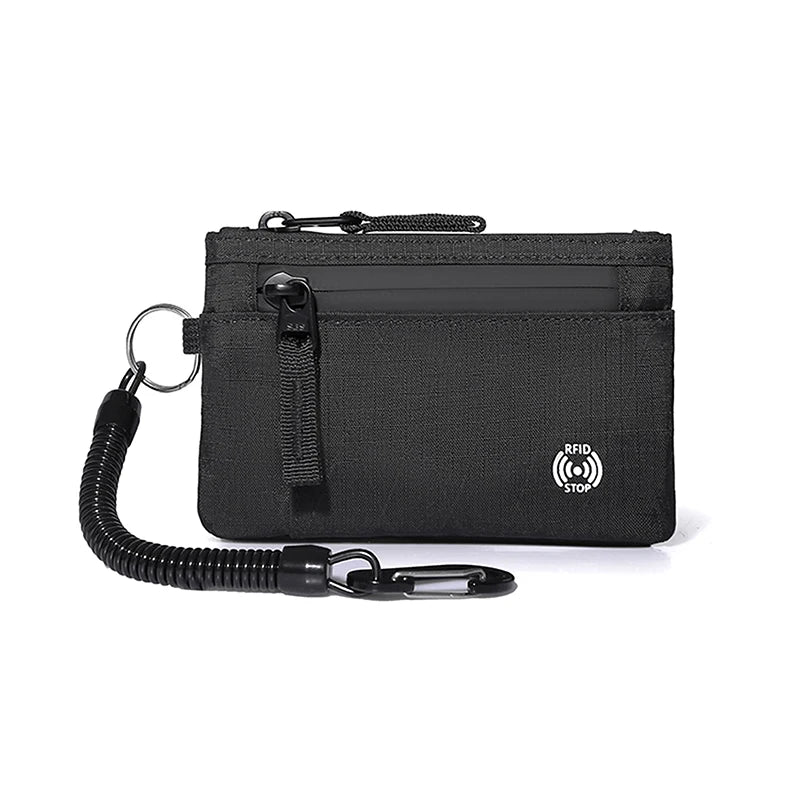 Rfid Credit Card Holder Men's Short Wallet Zipper Coin Bag X-pac Mini Travel Wallet Male Tactical Purse Coin Purse