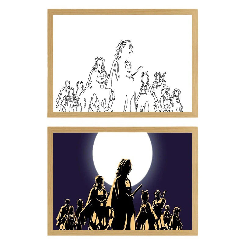 3D Anime LED Lights Painting