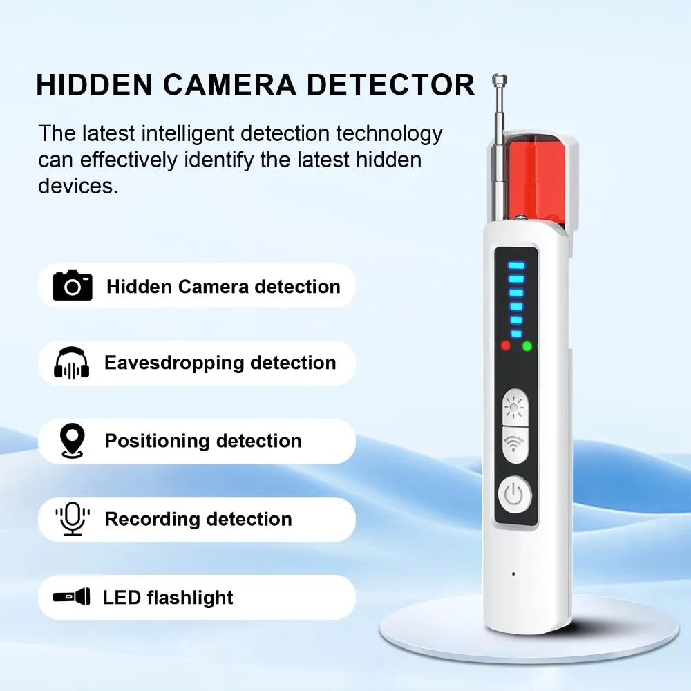 2025, New, Multifunctional, Hidden Camera Detector, Anti-Spy, Eavesdrop, GPS, Lens, Hotel, Car, Privacy, Adjustable Sensitivity