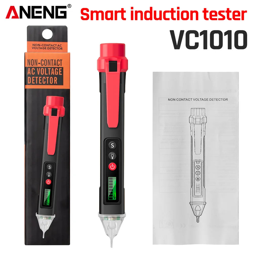 ANENG VC1010 Digital Smart AC/DC Voltage Detectors Non-Contact Tester Pen Meter 12-1000V Current Electric Sensor Test Pencil