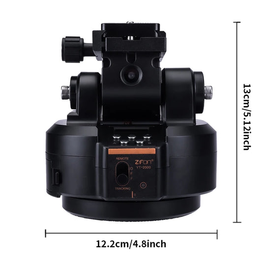 ZIFON YT2000 Motorized 360° PTZ Remote Pan-Tilt Camera Mount — AI Face-Recognition for Smartphones