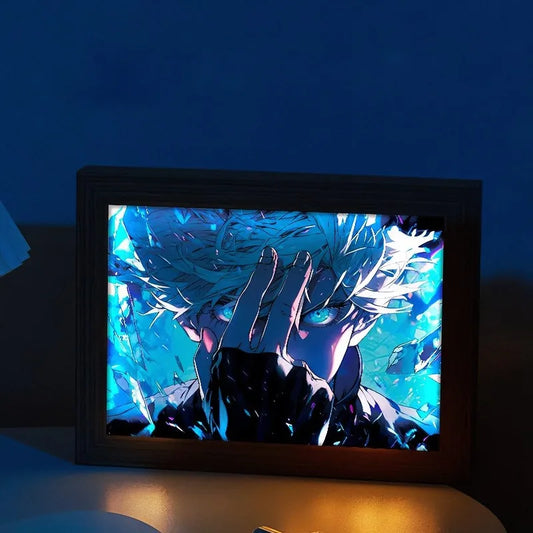 LED Light Painting Anime Figure