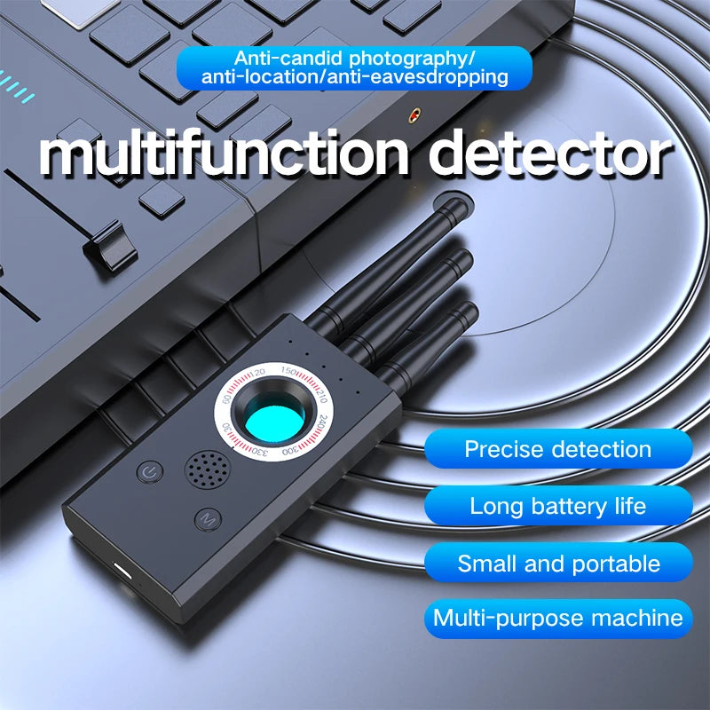 T16, signal, detector, anti-camera, anti-eavesdrop, ping GPS, scanning, detector, anti-positioning, tracking, camera, detector, Black