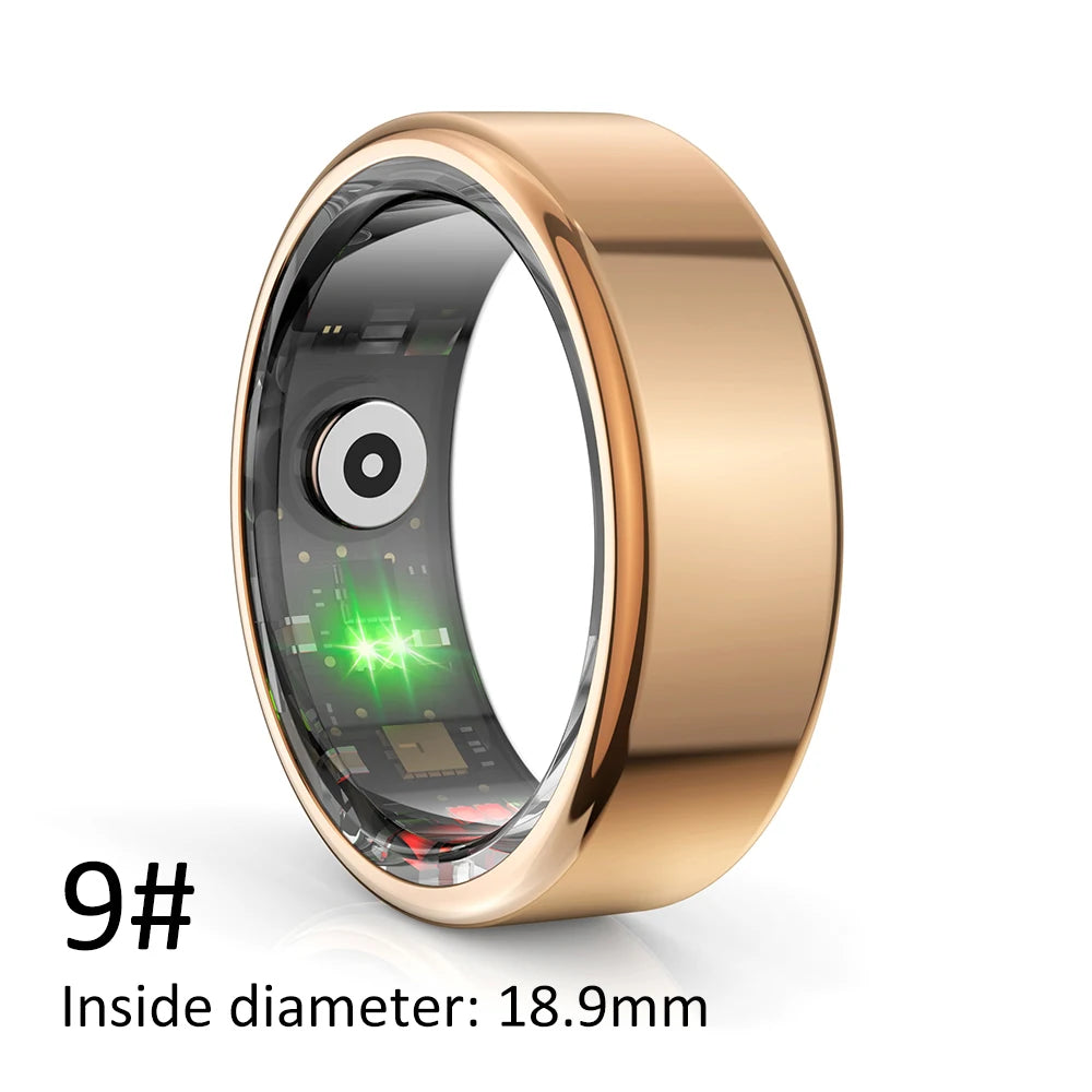 AMZMAX R02 Smart Ring Multi-sports Modes Pedometer Fitness Tracker Health Monitoring IP68 Waterproof Military Grade Smart Ring