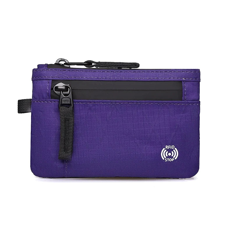 Rfid Credit Card Holder Men's Short Wallet Zipper Coin Bag X-pac Mini Travel Wallet Male Tactical Purse Coin Purse A8