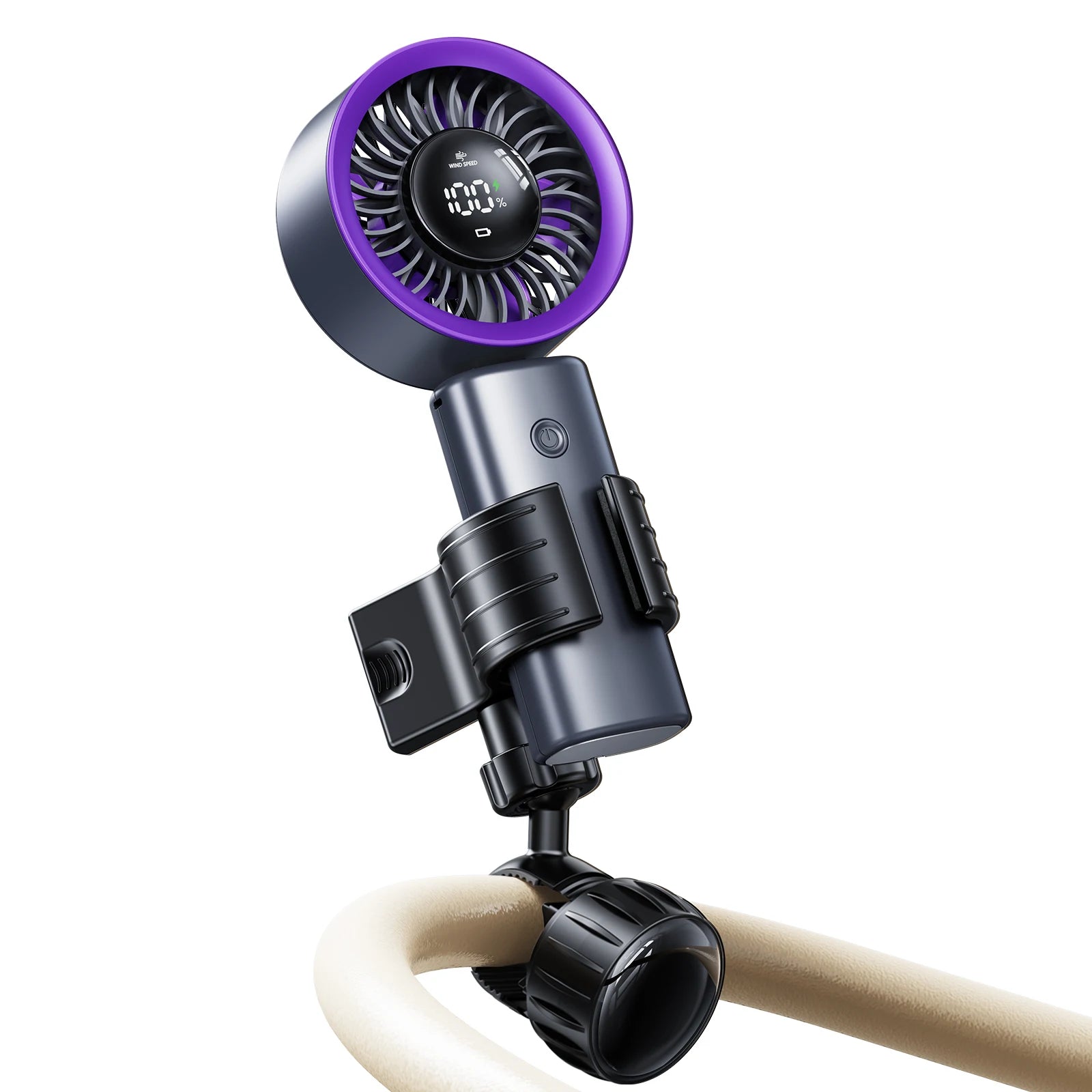 Eary Adjustable Baby Stroller Handheld Fan Holder Clip Universal Handheld Fan Turn to Clip-on Fan Baby Stroller Accessories