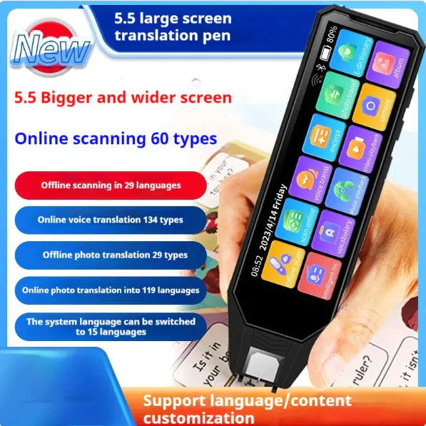 Aptus Praxis Smart Scanning Language Translator Pen - Offline & 134 Languages