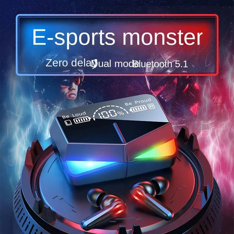 M28 TWS Gaming & Sport Earbuds with LED Power Display (Bluetooth 5.3)