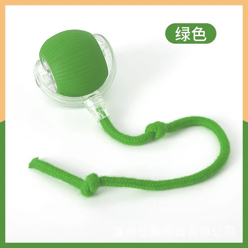 Cat Interactive ball Toy, Automatic Rolling Ball with Tail, Rechargeable Smart Pet Interactive Toy, Intelligent toy for Cat