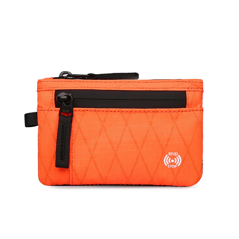 Rfid Credit Card Holder Men's Short Wallet Zipper Coin Bag X-pac Mini Travel Wallet Male Tactical Purse Coin Purse