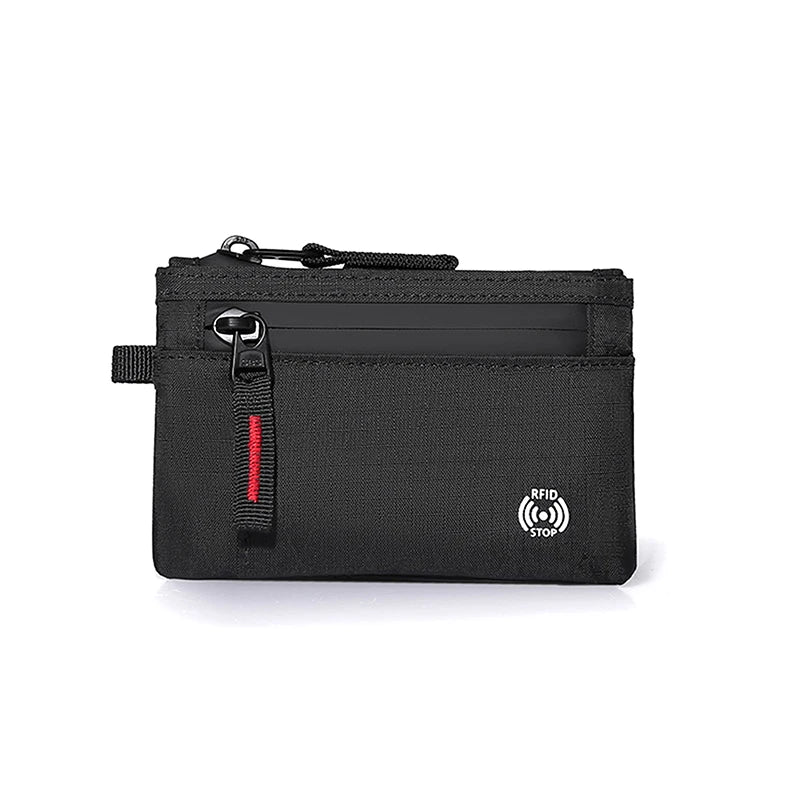 Rfid Credit Card Holder Men's Short Wallet Zipper Coin Bag X-pac Mini Travel Wallet Male Tactical Purse Coin Purse