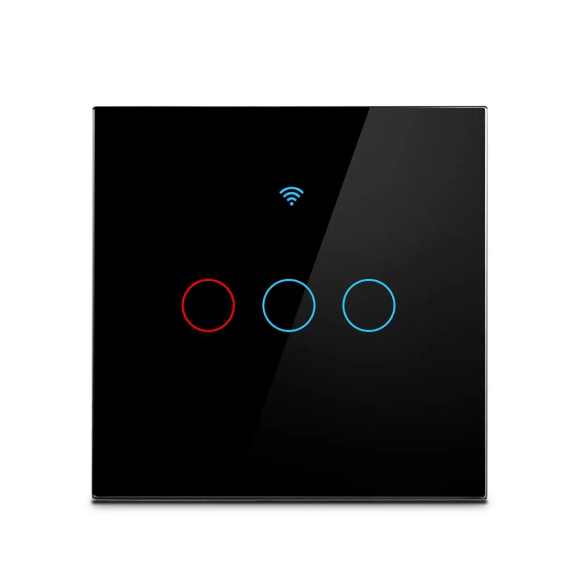 Smart Wifi Touch Switch No Neutral Wire Required Smart Home 1/2/3 Gang Light Switch 100-240V Works with Alexa Hey Google