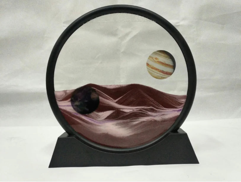 Liquid Sand Art Planet Home Decor Sand Painting
