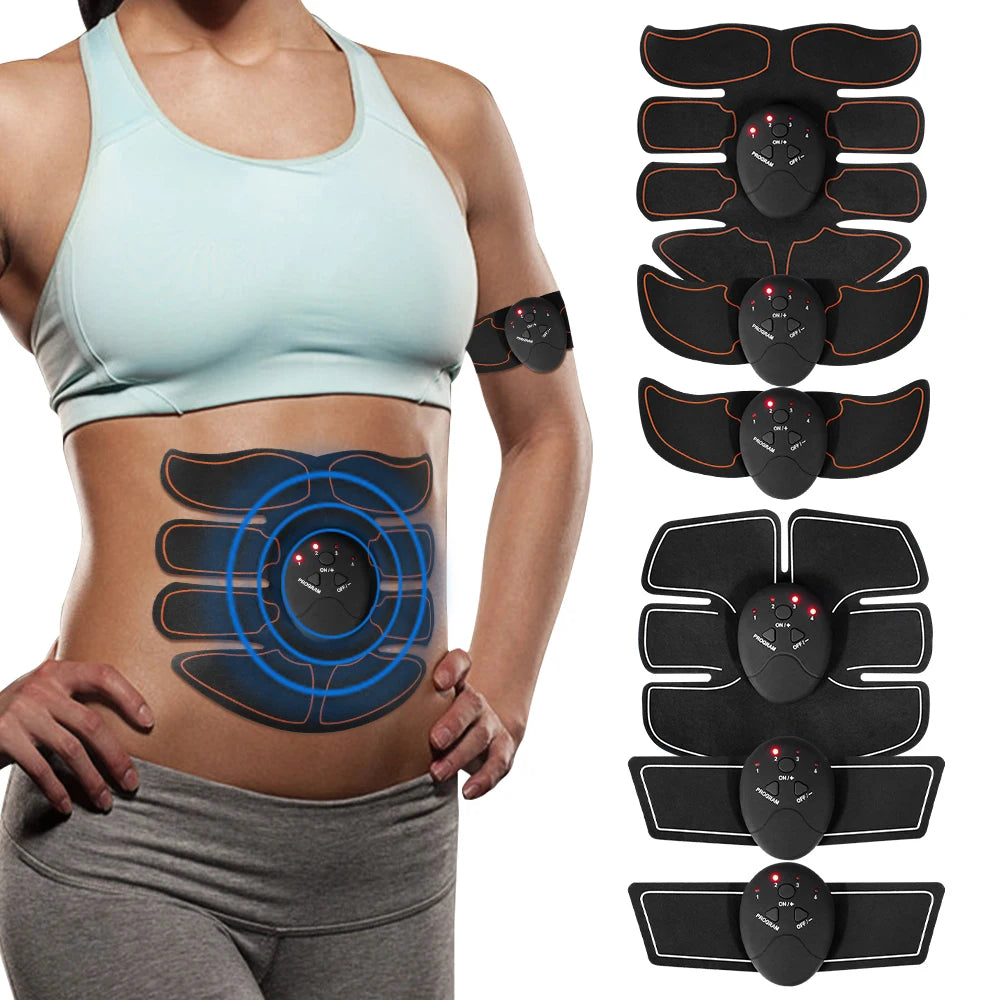 EMS Muscle Stimulator Hips Arms Abdomen Trainer Abs Wireless Smart Abdominal Muscle Home Slimming Fitness Patch Massage Machine