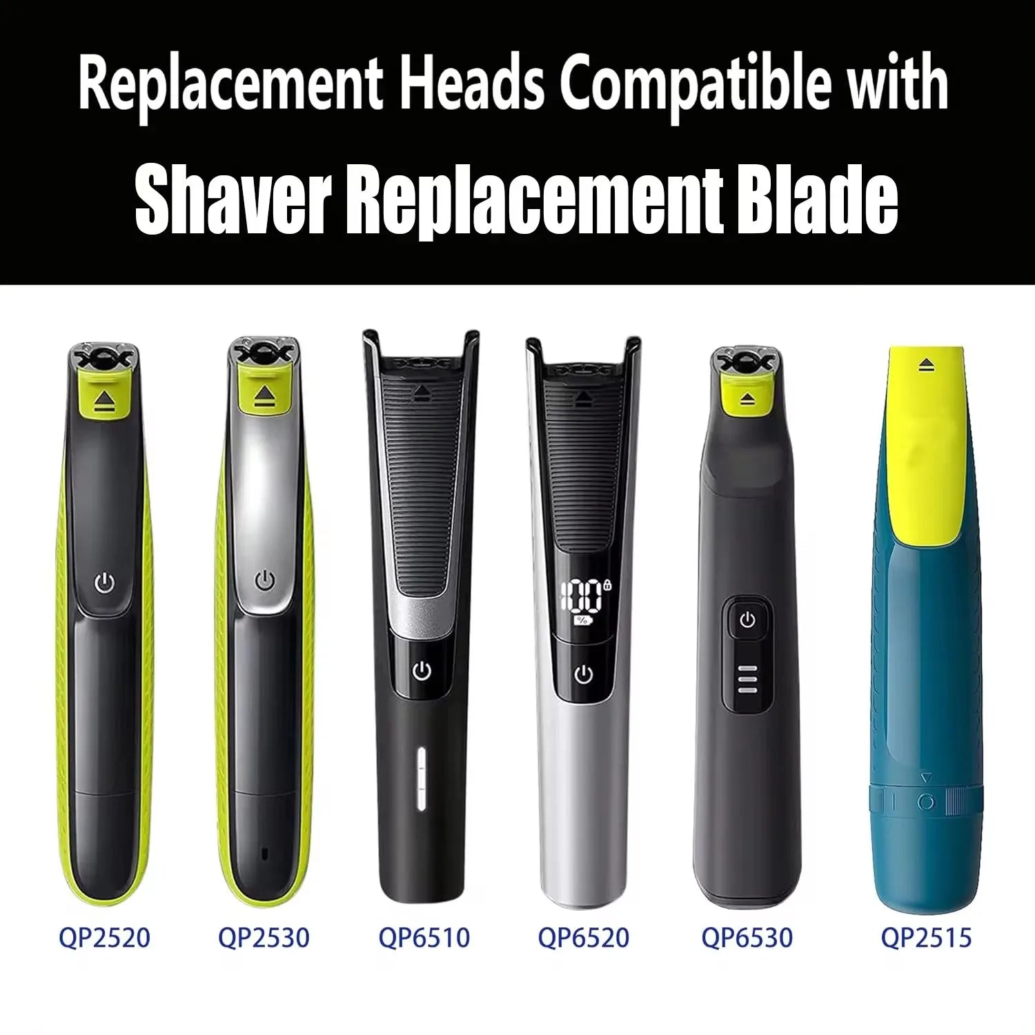 KVIFO Comb Hair Trimmer for One blade Replacement Blade Beard Shaver Head Trimmer QP2520 QP2530 QP2630 QP6510 QP6520 QP2523