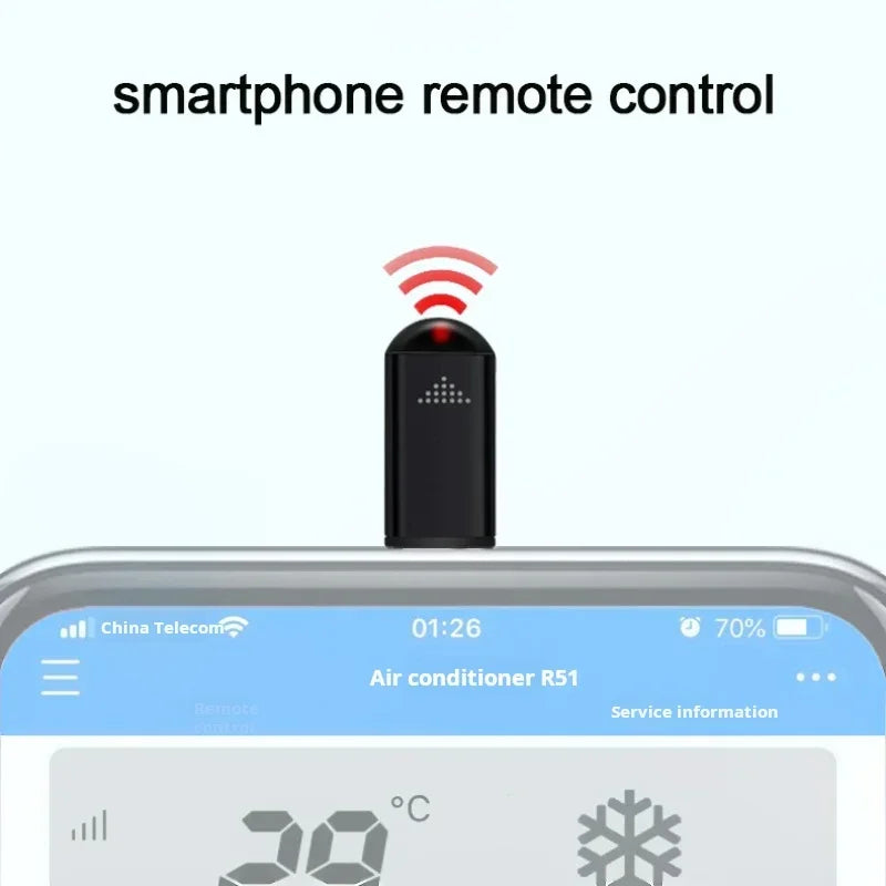 Type C Smartphone Infrared Transmitter Adapter Control Smart App Control Adapter Infrared Remote Suitable for Television