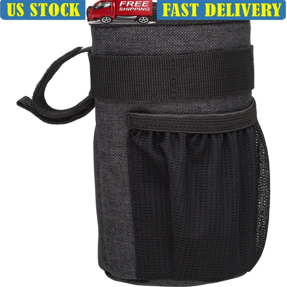 Handlebar Storage Bag Bike Easy Access Drink Phone Wallet Keys Snacks Durable Weather Resistant Fabric Secure Installation