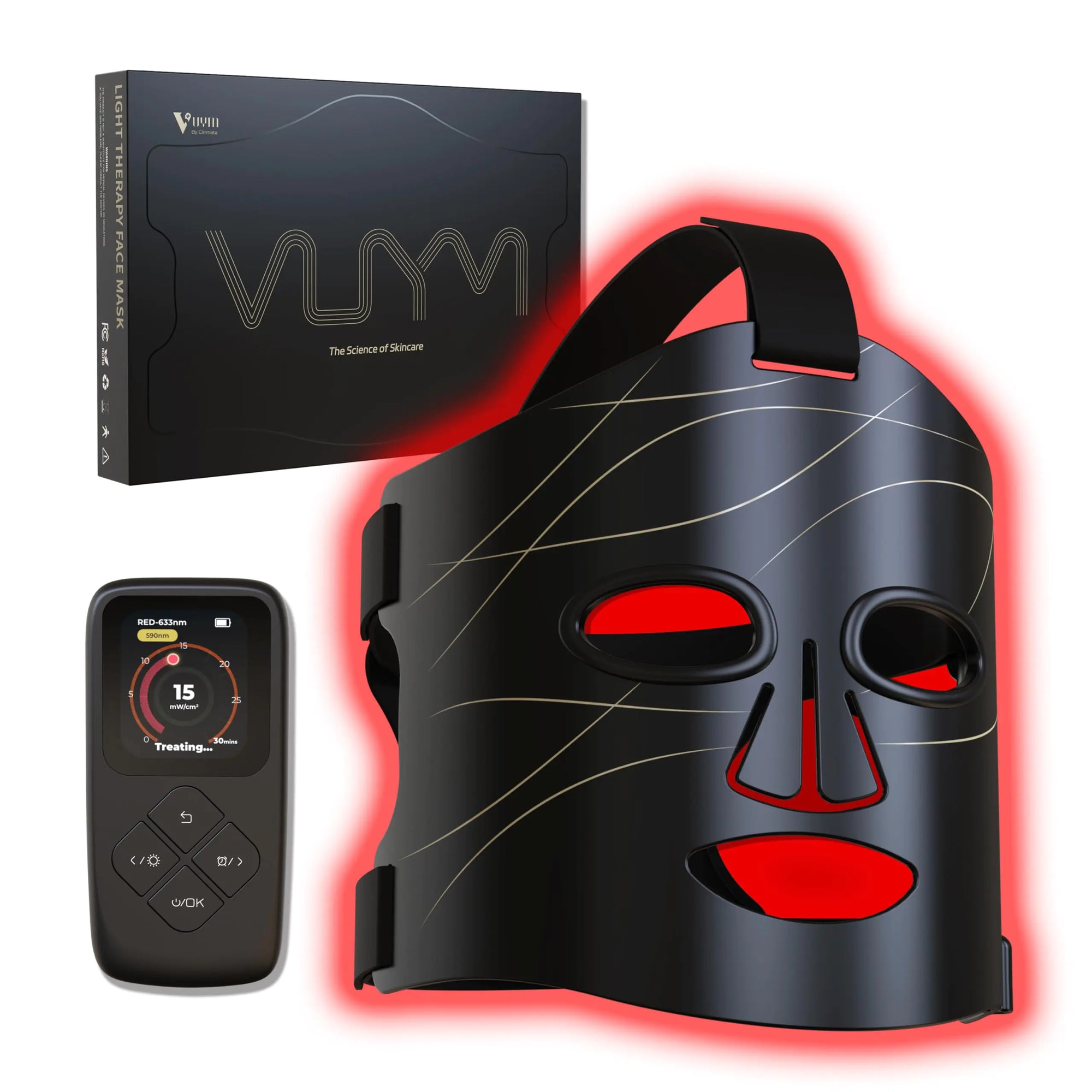 VUYM Professional 292-LED Silicone Red Light Therapy Mask