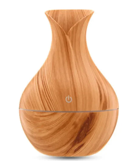 Ultrasonic Aroma Humidifier Vase light wood grain