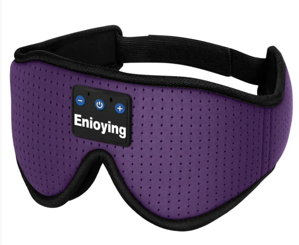 3D Bluetooth Music Sleep Mask Purple
