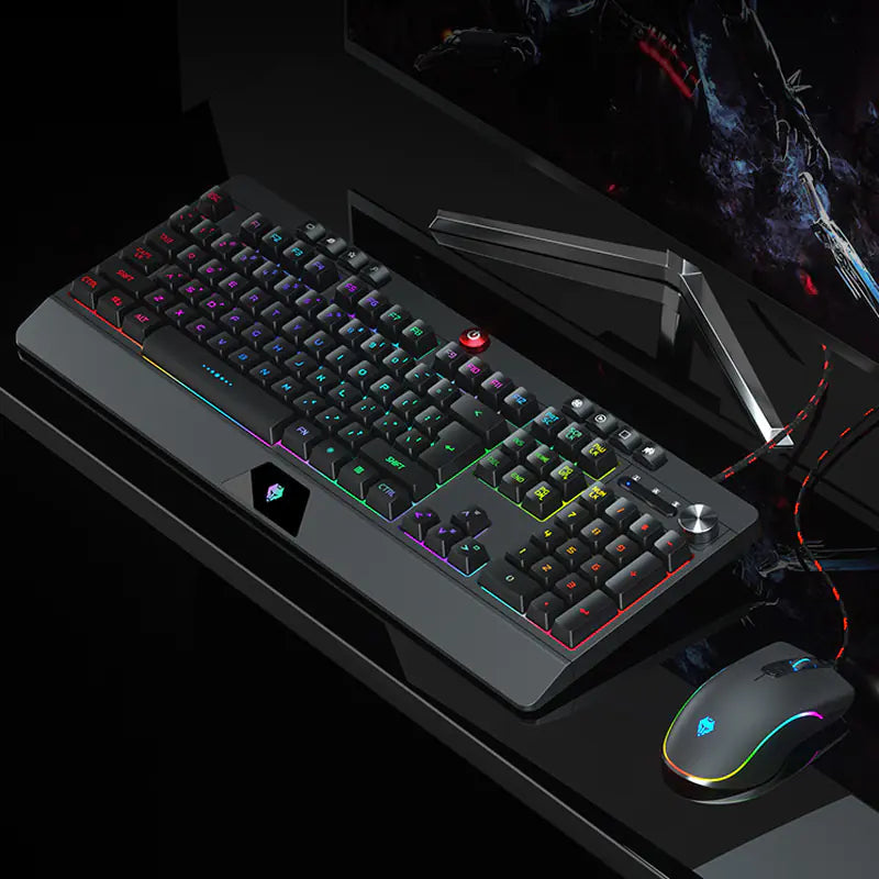 RGB Gaming Keyboard and Mouse Set for Office Use