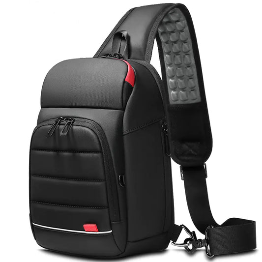 Fashionable Outdoor Single Shoulder Chest Bag with Charger