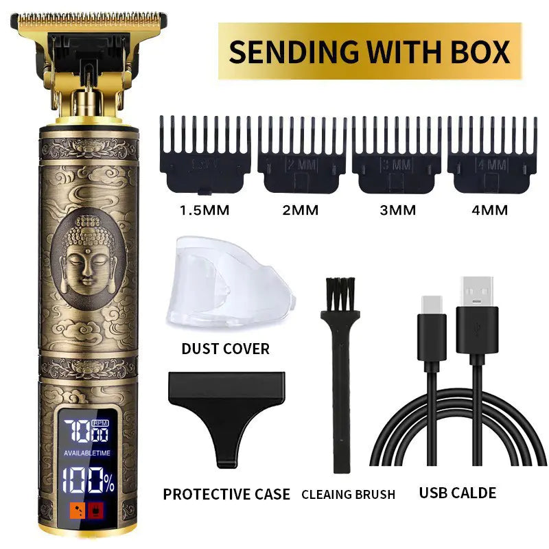 Aptus Praxis Professional T-Blade Hair Clipper & Trimmer with Artistic Designs