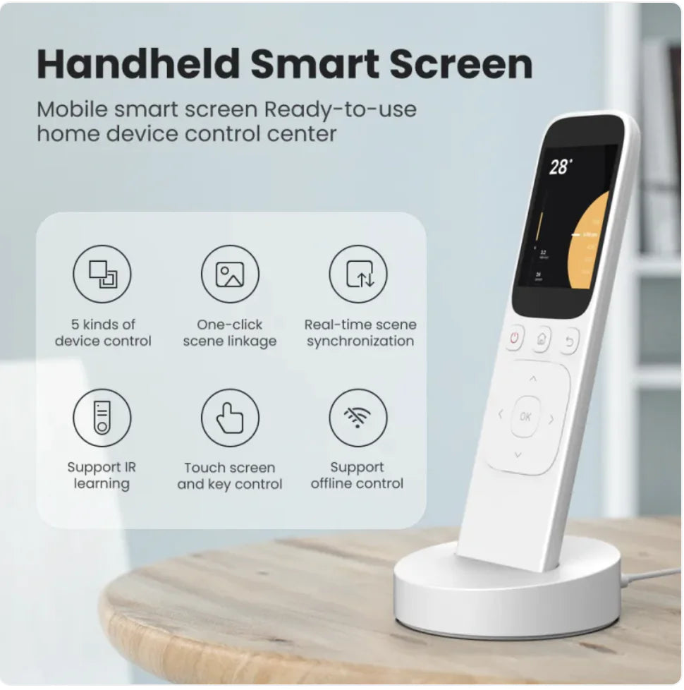 Aptus Praxis Smart Home Control Panel with Touch Screen & Charging Dock