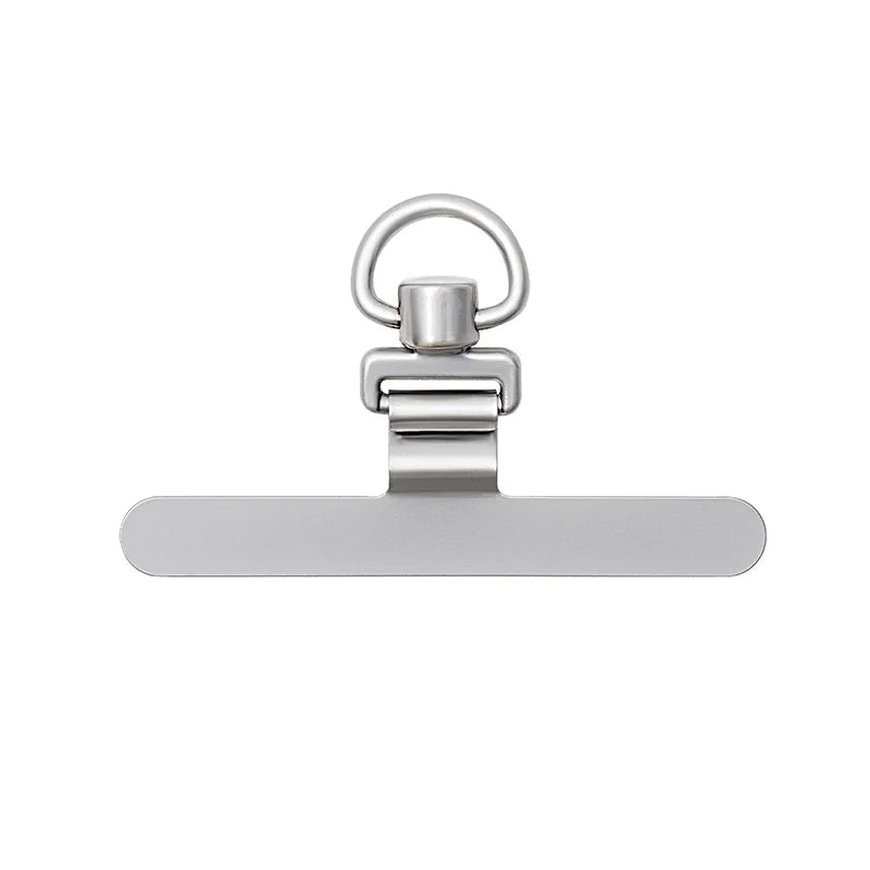Rotating Mobile Phone Gasket 02mm Ultra-thin Stainless Steel Mobile Phone Lanyard Clip