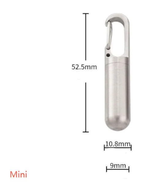 Portable Waterproof Stainless Steel Pill Box