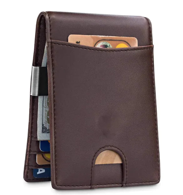 Men’s RFID Safe Swipe Leather Wallet